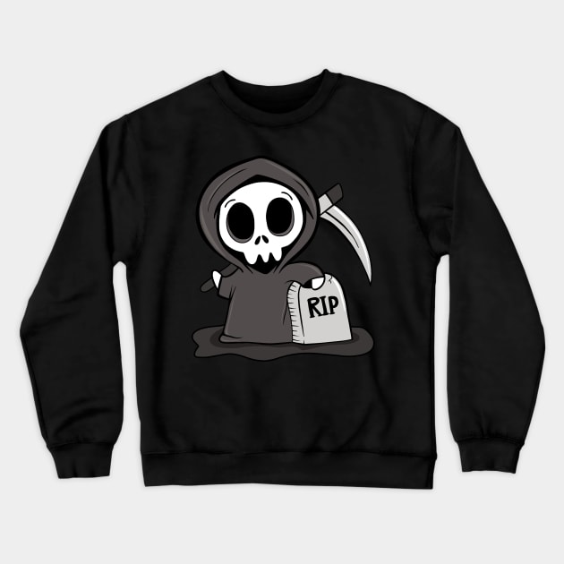 Grim Reaper Crewneck Sweatshirt by valentinahramov